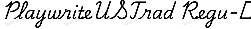 PlaywriteUSTrad Regu字体转换
